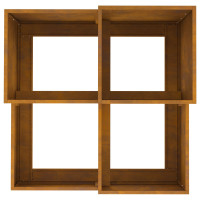 Produktbild för Trädgårdsplanterare Rostig 80 x 80 x 60 cm Väderbeständig stål