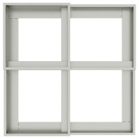 Produktbild för Trädgårdsplanterare Silver 100 x 100 x 60 cm Galvaniserat stål