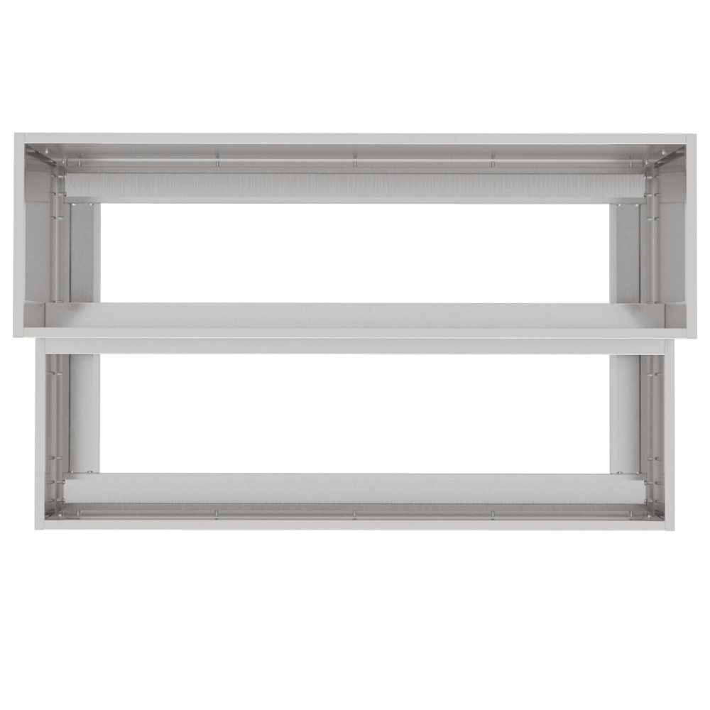 Produktbild för Trädgårdsplanterare Silver 100 x 60 x 45 cm Rostfritt stål