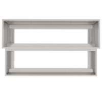 Produktbild för Trädgårdsplanterare Silver 100 x 60 x 45 cm Rostfritt stål