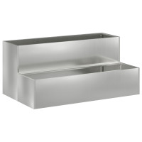 Produktbild för Trädgårdsplanterare Silver 100 x 60 x 45 cm Galvaniserat Stål