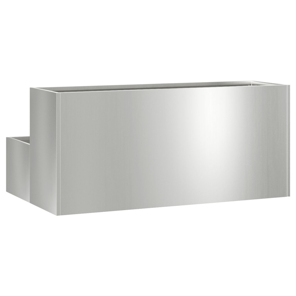 Produktbild för Trädgårdsplanterare Silver 100 x 60 x 45 cm Galvaniserat Stål
