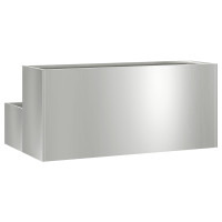 Produktbild för Trädgårdsplanterare Silver 100 x 60 x 45 cm Galvaniserat Stål