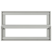 Produktbild för Trädgårdsplanterare Silver 100 x 60 x 45 cm Galvaniserat Stål