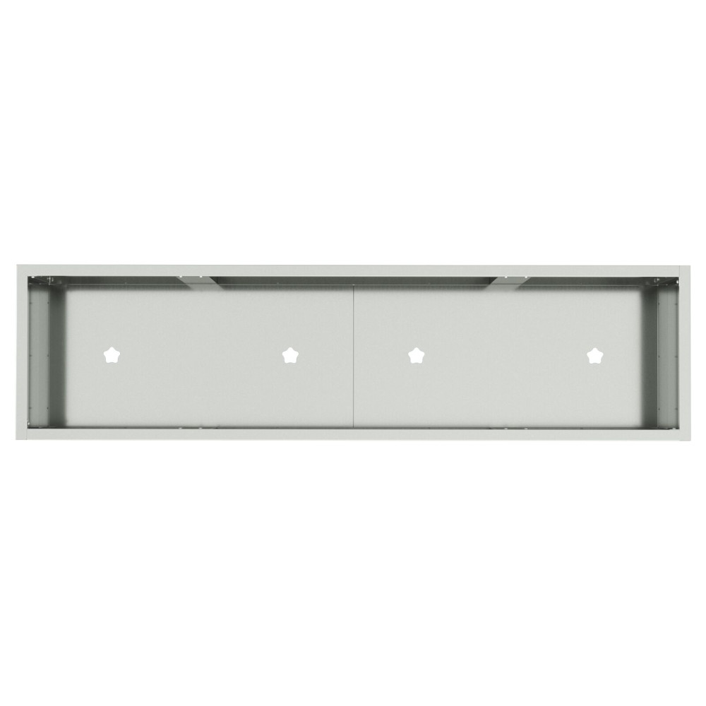 Produktbild för Höjdträdgårdsplanterare Silver 100 x 26 x 82 cm