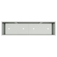 Produktbild för Höjdträdgårdsplanterare Silver 100 x 26 x 82 cm