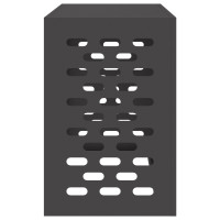 Produktbild för Täckning för Luftkonditionering Svart 90 x 40 x 60 cm Stål