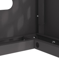 Produktbild för Täckning för Luftkonditionering Svart 90 x 40 x 60 cm Stål