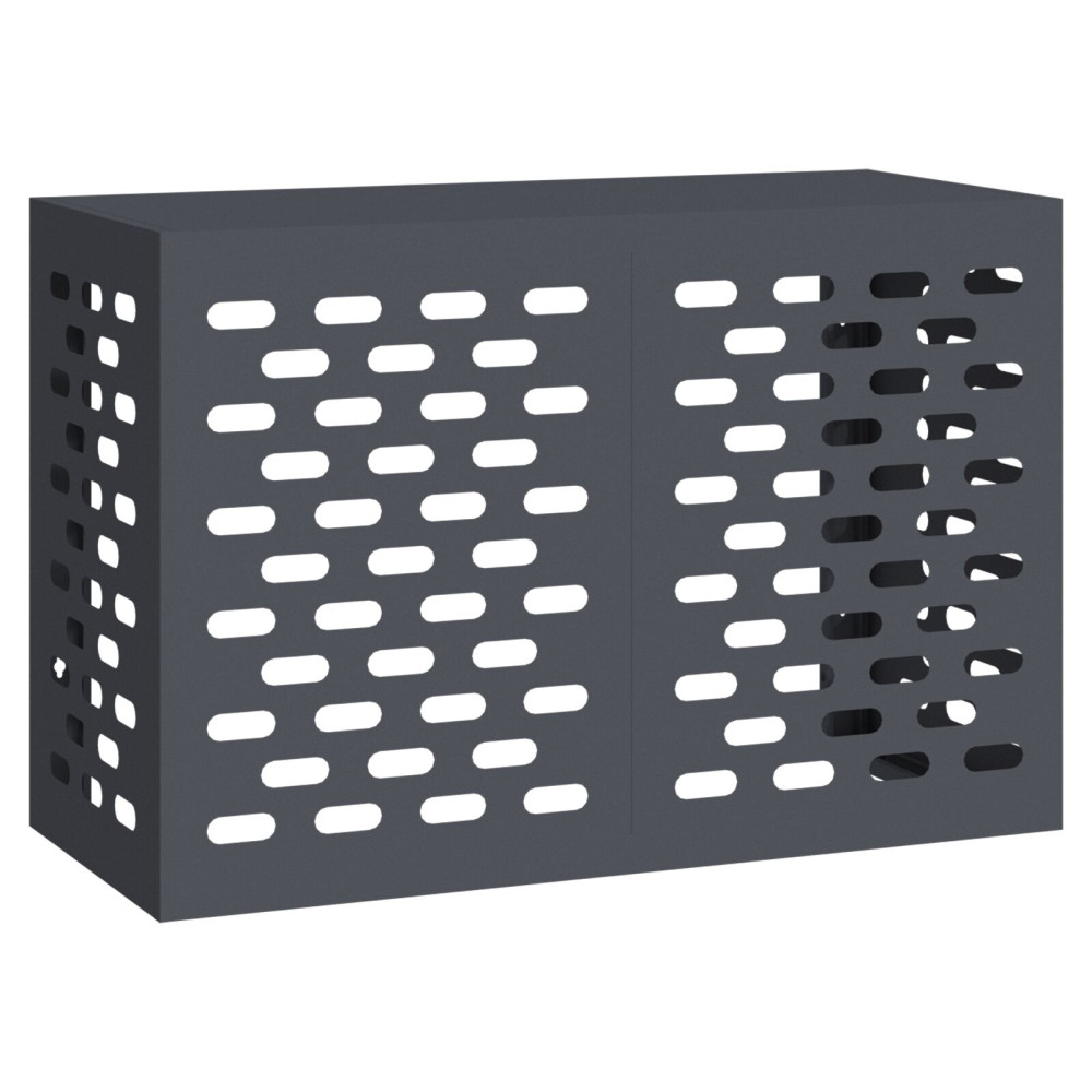 Produktbild för Täckning för Luftkonditionering Antracit 90 x 40 x 60 cm Stål