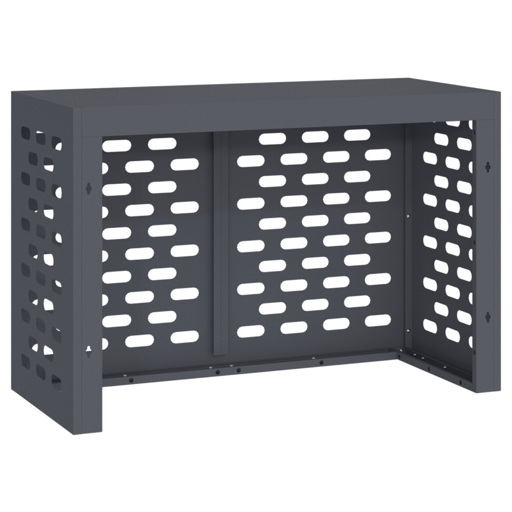 Produktbild för Täckning för Luftkonditionering Antracit 90 x 40 x 60 cm Stål