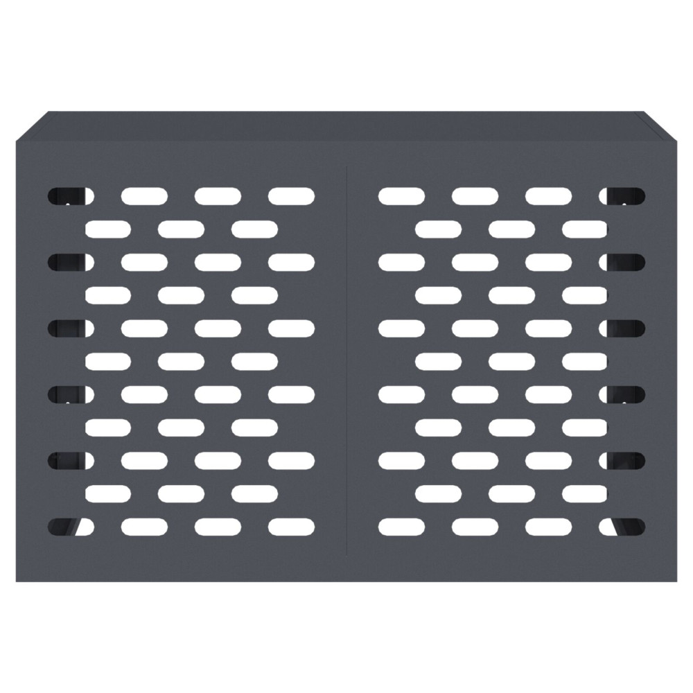 Produktbild för Täckning för Luftkonditionering Antracit 90 x 40 x 60 cm Stål
