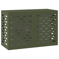 Produktbild för Täckning för Luftkonditionering Olivgrön 90 x 40 x 60 cm Stål
