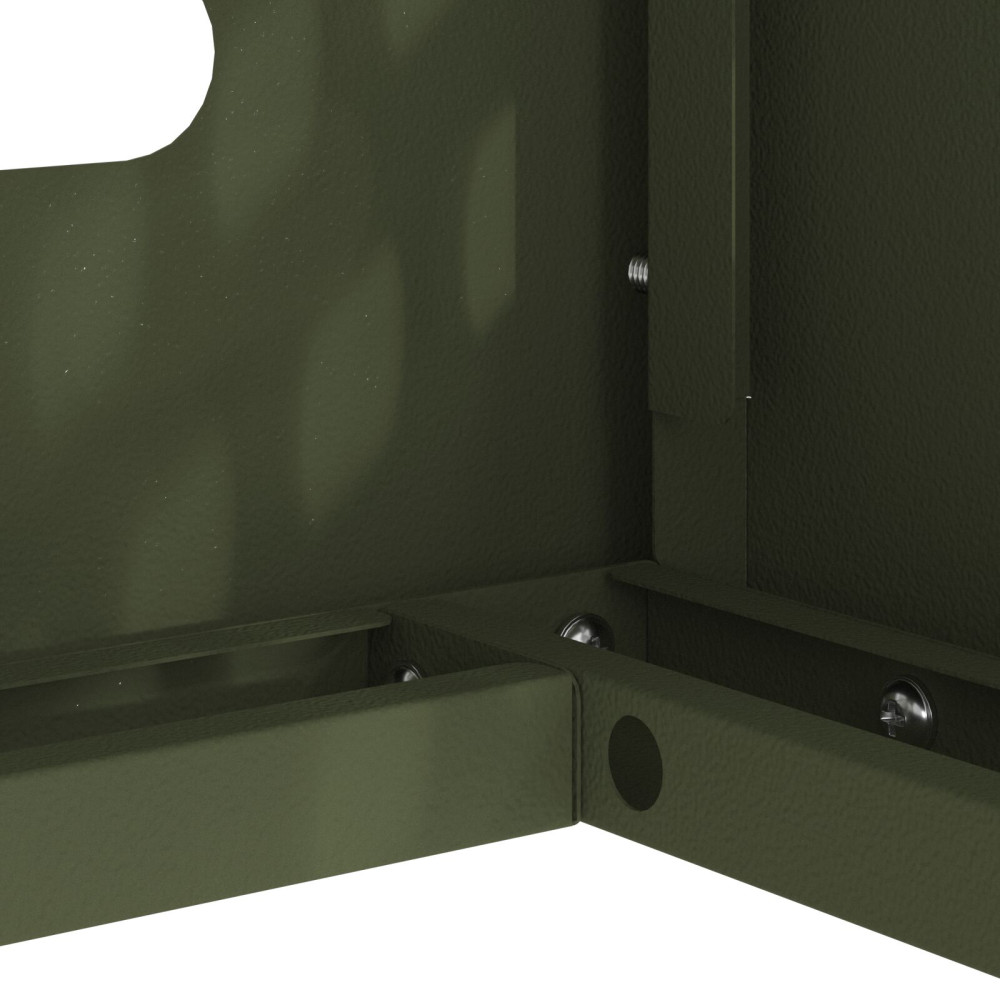 Produktbild för Täckning för Luftkonditionering Olivgrön 90 x 40 x 60 cm Stål