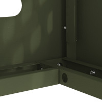 Produktbild för Täckning för Luftkonditionering Olivgrön 90 x 40 x 60 cm Stål