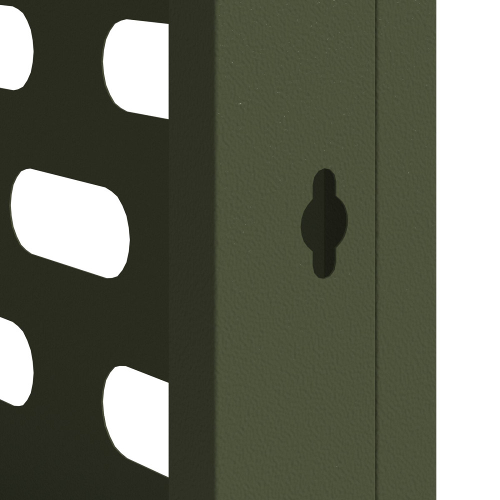 Produktbild för Täckning för Luftkonditionering Olivgrön 90 x 40 x 60 cm Stål