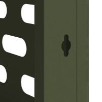 Produktbild för Täckning för Luftkonditionering Olivgrön 90 x 40 x 60 cm Stål