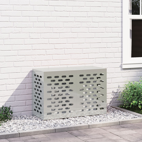 vidaXL Täckning för Luftkonditionering Silver 90 x 40 x 60 cm