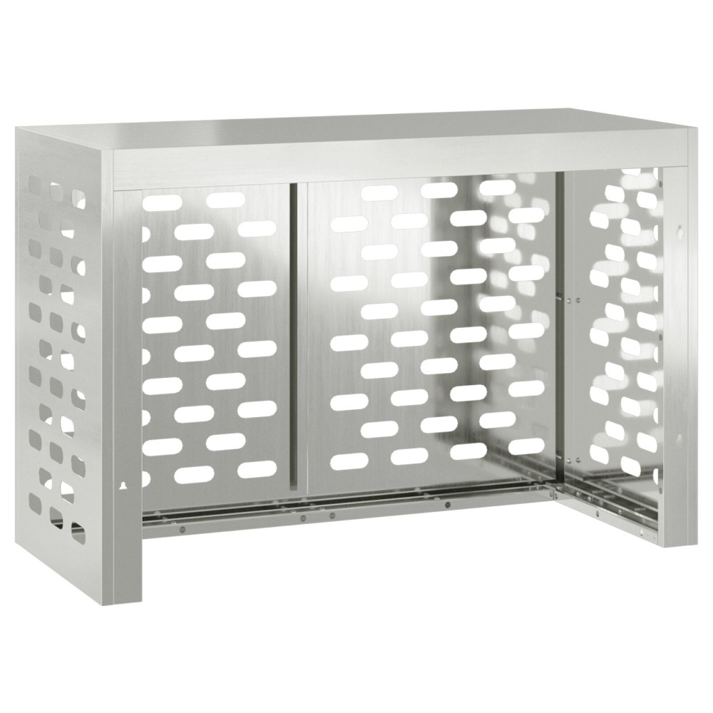 Produktbild för Täckning för Luftkonditionering Silver 90 x 40 x 60 cm