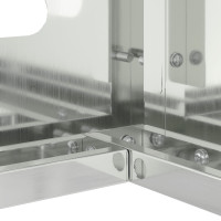 Produktbild för Täckning för Luftkonditionering Silver 90 x 40 x 60 cm