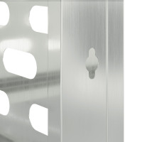 Produktbild för Täckning för Luftkonditionering Silver 90 x 40 x 60 cm