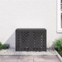 Produktbild för Täckning för Luftkonditionering Svart 100 x 50 x 70 cm Stål