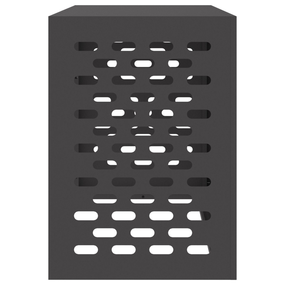 Produktbild för Täckning för Luftkonditionering Svart 100 x 50 x 70 cm Stål
