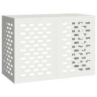 Produktbild för Täckning för Luftkonditionering Vit 100 x 50 x 70 cm Stål