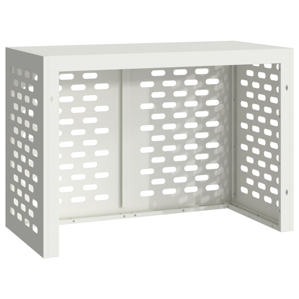 Produktbild för Täckning för Luftkonditionering Vit 100 x 50 x 70 cm Stål