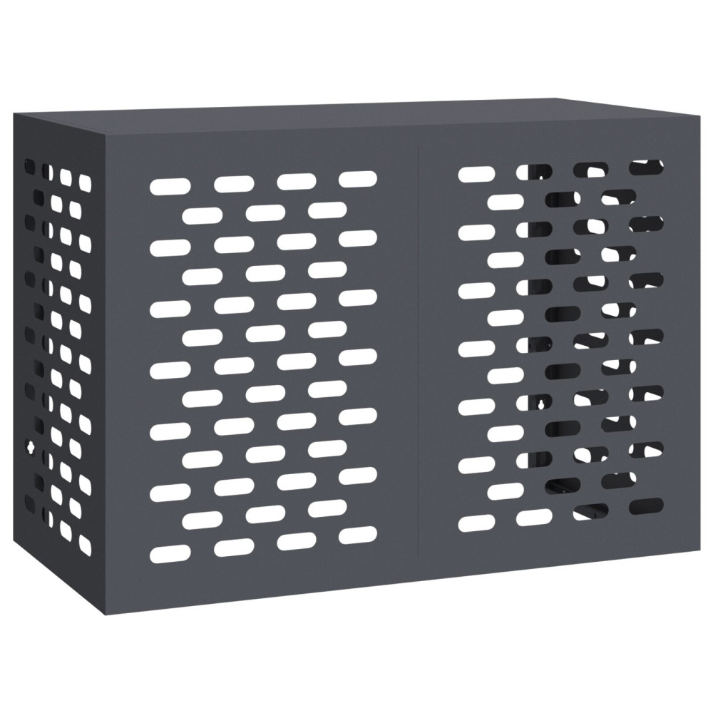 Produktbild för Täckning för Luftkonditionering Antracit 100 x 50 x 70 cm Stål