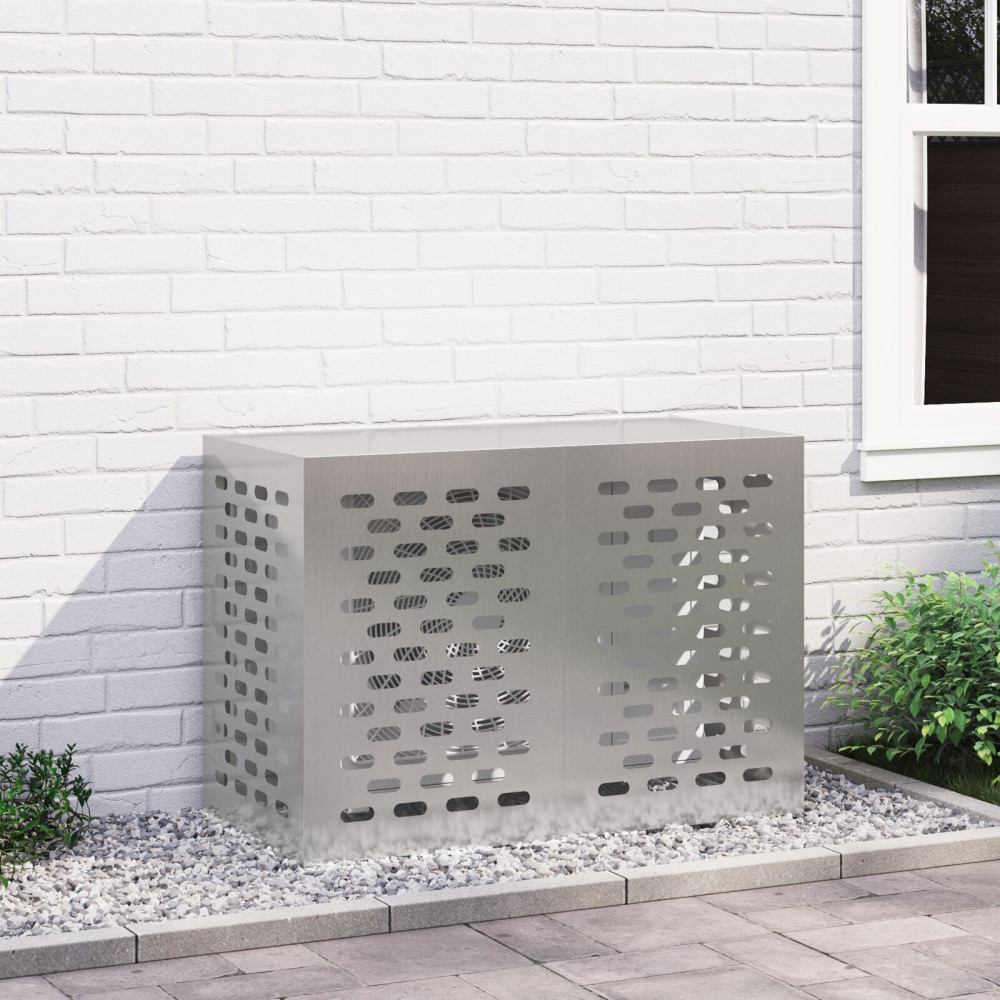 Produktbild för Täckning för Luftkonditionering Silver 100 x 50 x 70 cm