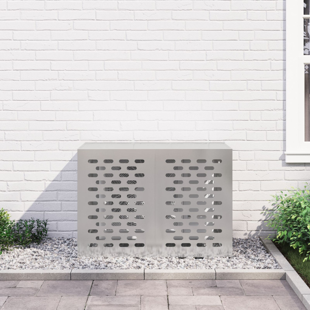 Produktbild för Täckning för Luftkonditionering Silver 100 x 50 x 70 cm