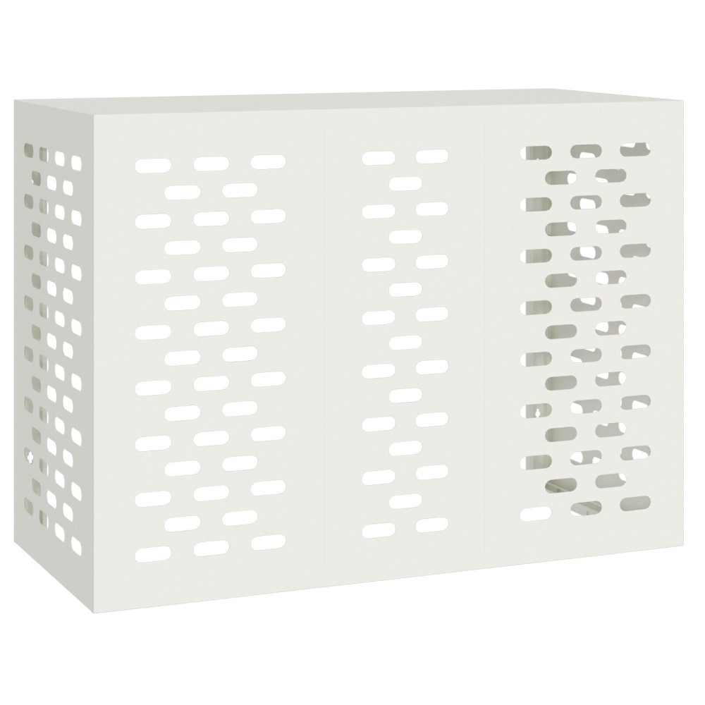 Produktbild för Täckning för Luftkonditionering Vit 110 x 50 x 80 cm Stål