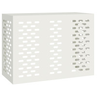 Produktbild för Täckning för Luftkonditionering Vit 110 x 50 x 80 cm Stål