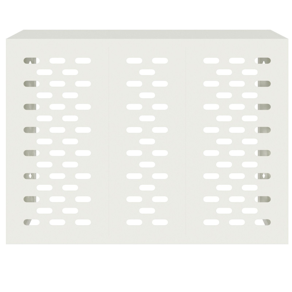 Produktbild för Täckning för Luftkonditionering Vit 110 x 50 x 80 cm Stål