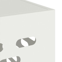 Produktbild för Täckning för Luftkonditionering Vit 110 x 50 x 80 cm Stål