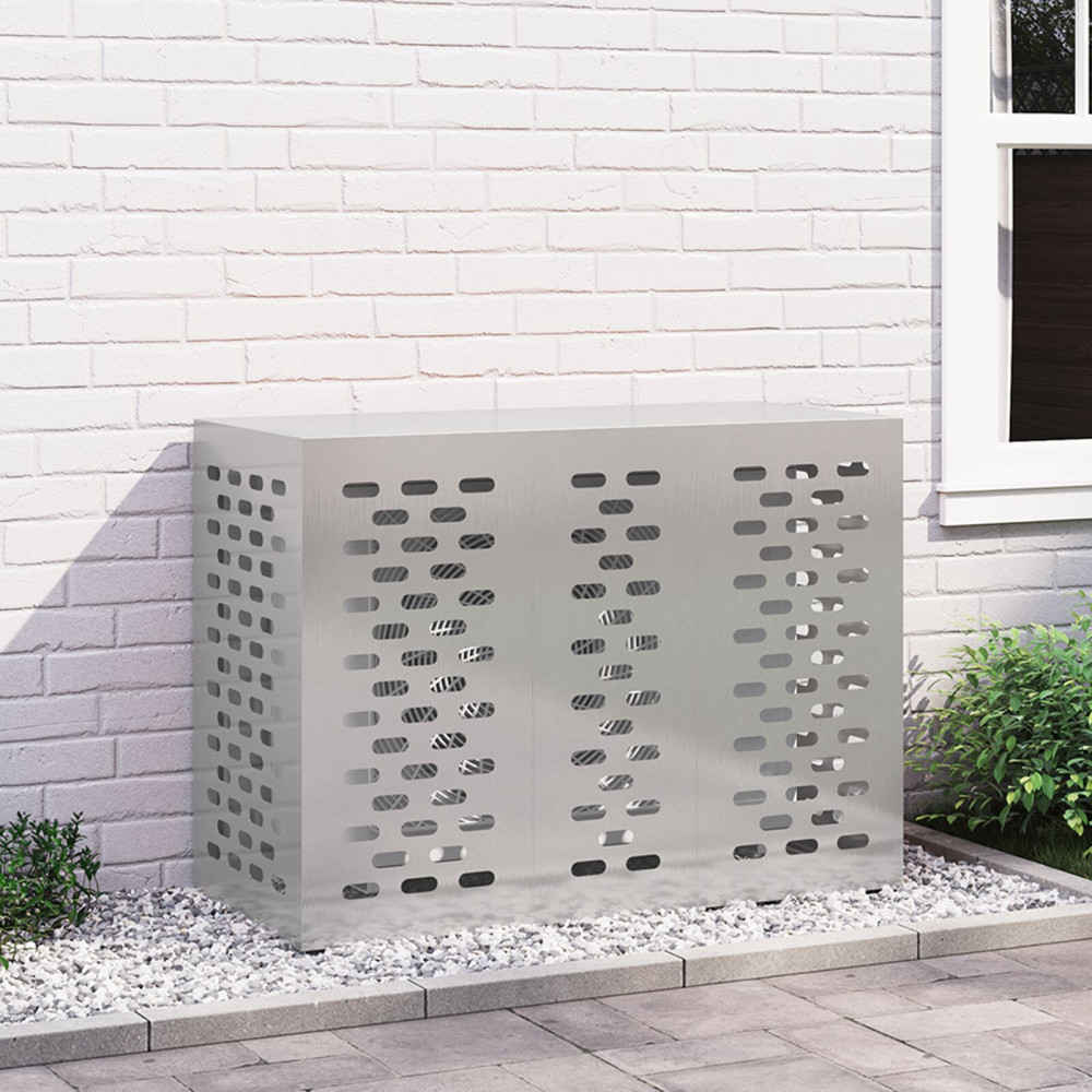 Produktbild för Täckning för Luftkonditionering Silver 110 x 50 x 80 cm
