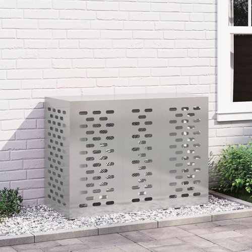 vidaXL Täckning för Luftkonditionering Silver 110 x 50 x 80 cm