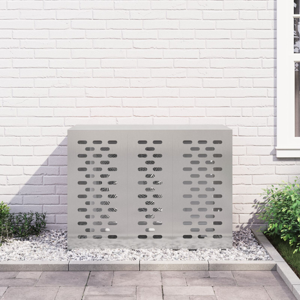 Produktbild för Täckning för Luftkonditionering Silver 110 x 50 x 80 cm