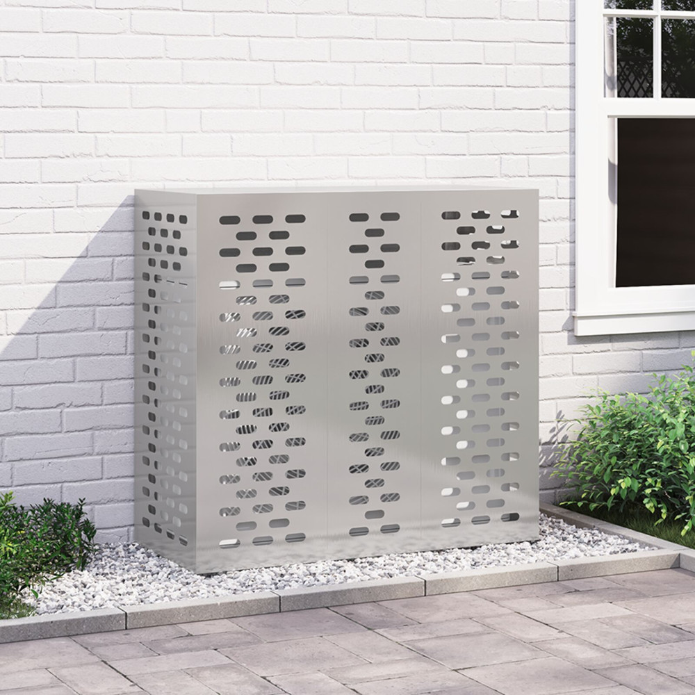 Produktbild för Täckning för Luftkonditionering Silver 110 x 50 x 105 cm
