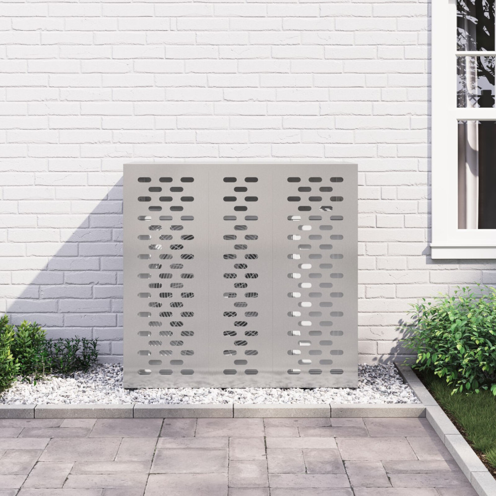 Produktbild för Täckning för Luftkonditionering Silver 110 x 50 x 105 cm