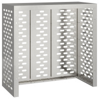 Produktbild för Täckning för Luftkonditionering Silver 110 x 50 x 105 cm