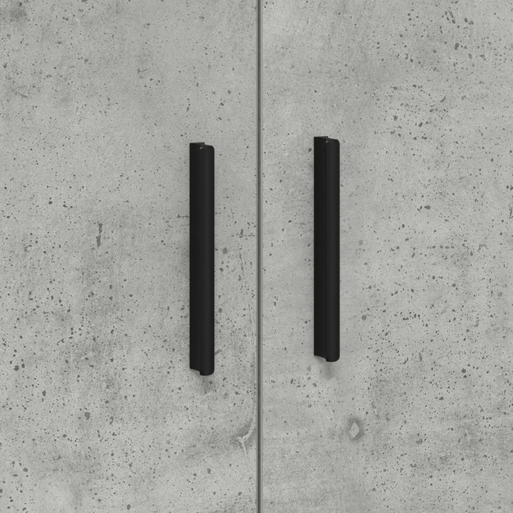 Produktbild för Förvaringsskåp 2 pcs Betonggrå 118 x 41 x 40 cm Konstruerat trä
