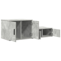 Produktbild för Förvaringsskåp 2 pcs Betonggrå 118 x 41 x 40 cm Konstruerat trä