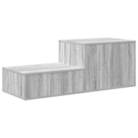 Produktbild för Förvaringsskåp 2 pcs Grå Sonoma 118 x 41 x 40 cm