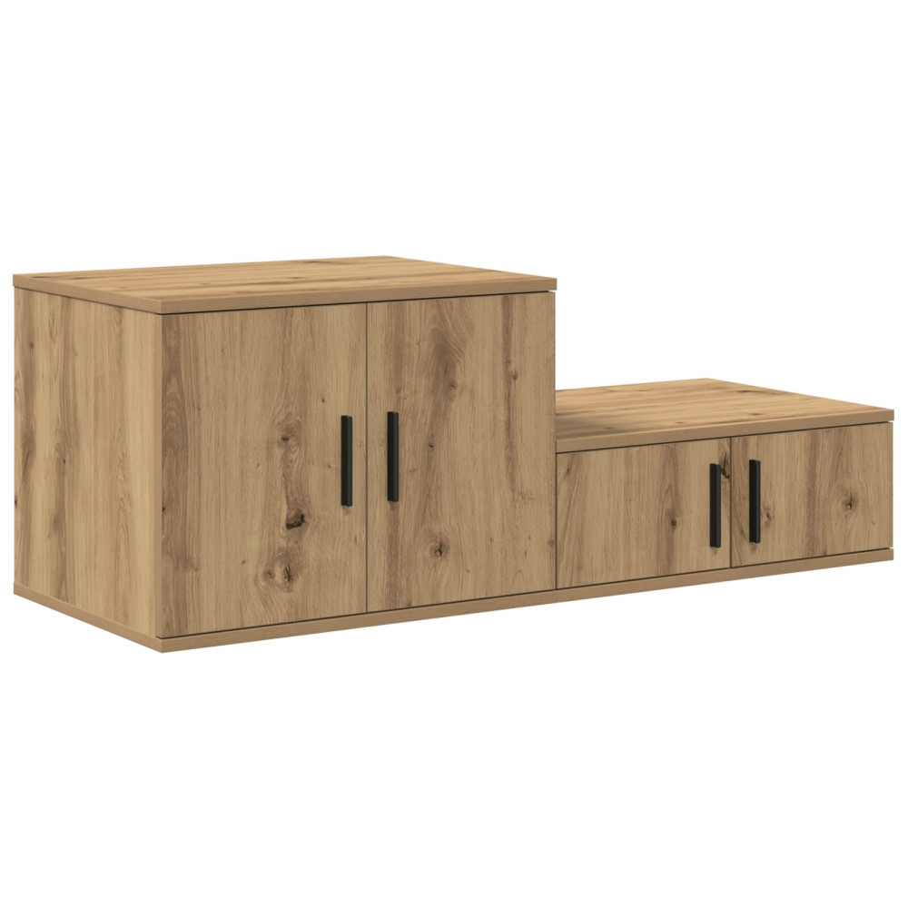 Produktbild för Förvaringsskåp 2 pcs Artisan Ek 118 x 41 x 40 cm
