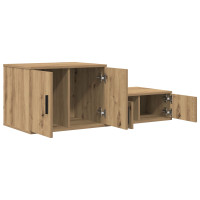 Produktbild för Förvaringsskåp 2 pcs Artisan Ek 118 x 41 x 40 cm