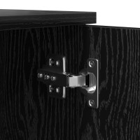 Produktbild för Förvaringsskåp 2 pcs Svart Ek 108 x 41 x 40 cm Konstruerat trä