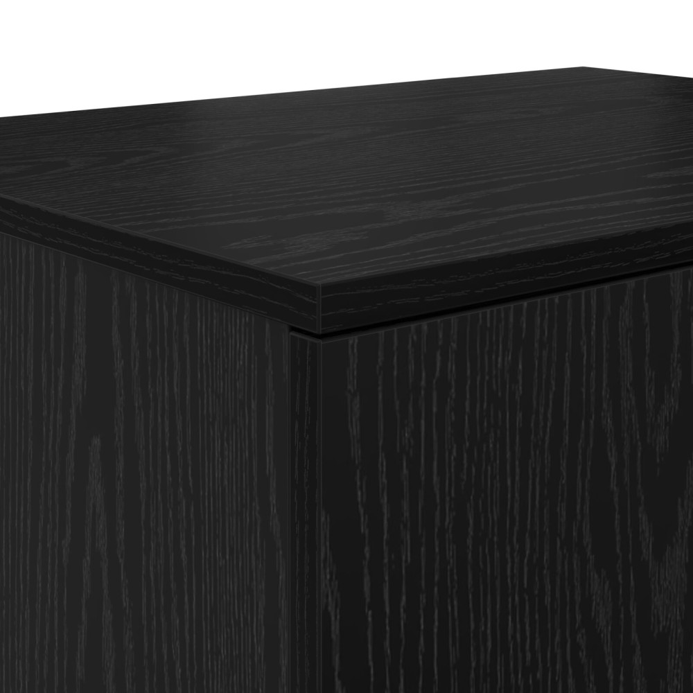 Produktbild för Förvaringsskåp 2 pcs Svart Ek 108 x 41 x 40 cm Konstruerat trä