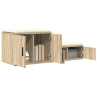 Produktbild för Förvaringsskåp 2 pcs Sonoma-ek 108 x 41 x 40 cm Konstruerat trä