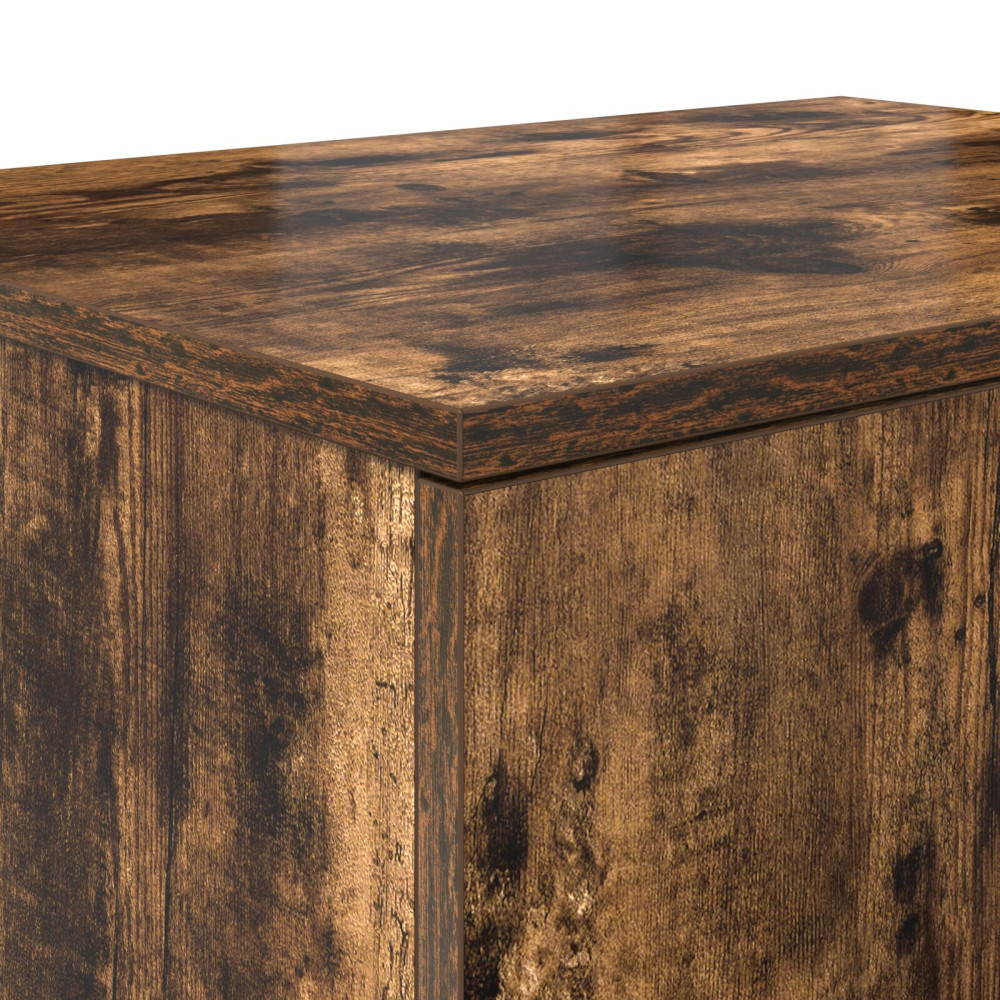 Produktbild för Förvaringsskåp 2 pcs Rökt ek 108 x 41 x 40 cm Konstruerat trä